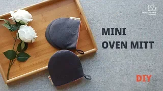 DIY/ Oven Mitts / Kitchen Gloves/ 미니 주방장갑 만들기/ pot holder/ make pattern/ sewing/ tutorial