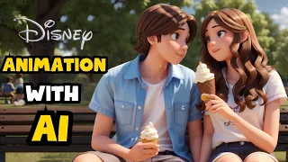 3D Animated Disney Cartoon Story With AI Tools in 10 Mins || AI Animation Tutorial
