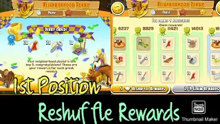 Hay Day Closing The Derby | 1st Position | Reshuffle Rewards | How To Get Special Derby Deco #hayday