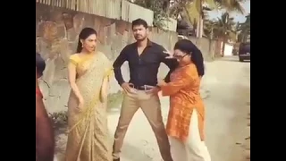 PrabhuDeva, Tamannaah & Kovaisarala from Devi 2 Shooting Spot