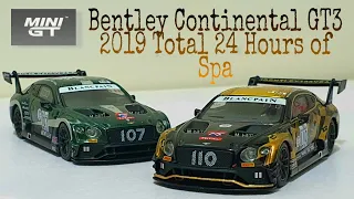 Bentley Continental GT3's / 1:64 MINI GT #199 and #208 / Unboxing [4K]