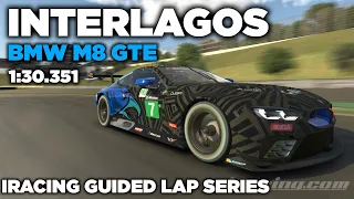 iRacing Interlagos BMW M8 GTE - Guided Lap + Hot Lap + lapfiles - 1:30,351 [iGLS]