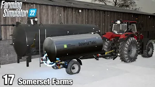 SELLING MILK IN THE SNOW - Farming Simulator FS22 Somerset Farms Ep 17