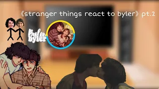 stranger things react to byler pt.2