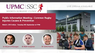 LIVE: Public Information Meeting: Common Rugby Injuries Causes & Prevention - UPMC