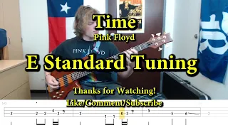 Time - Pink Floyd (Bass Cover with Tabs)