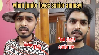when junior loves senior ammayi ll saihemanthworld ll Telugu comedy videos