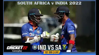 LIVE STREAMED South Africa vs India - 1st Betway ODI | Boland Park - 19 Jan. | Cricket 22 1080p60fps