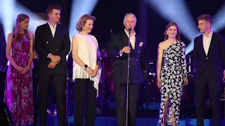 Belgian royal family reunite at concert concluding national day celebrations! #royalfamily