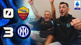 SUPER INTER, ASFALTATI! ROMA 0-3 INTER | LIVE REACTION GOL HD SERIE A