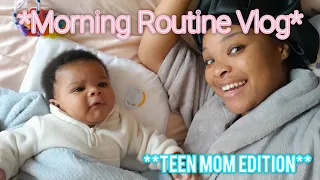 New Intro❤️+Morning Routine Vlog with a 3 month old baby👶|| *South African Teen Mom*