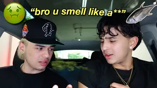 Smelling like FISH Prank on my BESTFRIEND (FUNNY ASF)