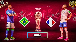 FIFA 23 - Brazil vs France World Cup (FINAL) Match | Neymar vs Mbappe