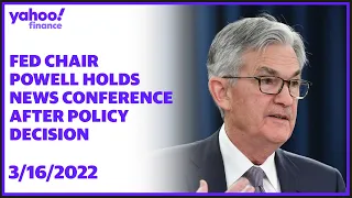 Fed Chair Jerome Powell holds news conference after policy decision, Fed raises interest rates