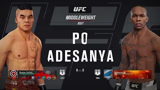 TONG PO VS ISRAEL ADESANYA (ONLINE) UFC 4