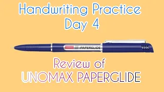 best ball pen under Rs 20 | UNOMAX PAPERGLIDE | Jet Ink for smooth writing | Hand Writing Practice |