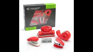 Kangaro Stationery Office Set  (Red)