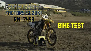 Testing Ken Roczen's Factory RM-Z 450