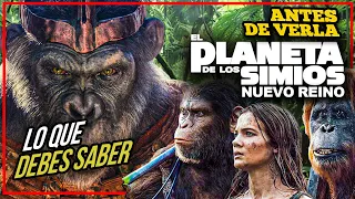 🐵¿Qué películas ver ANTES DE VERLA? | Planeta de los simios NUEVO REINO | CRONOLOGÍA  2024