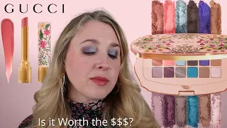 GUCCI Gorgeous Flora Beaute Des Yeux | Eyeshadow Palette & Lipstick | Swatches, Comparisons, Demos