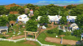 HUGE FAMILY RANCH 🌾 & Guest House || The Sims 4: Horse Ranch || Stop Motion (No CC)