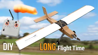 How To Make Amazing Stable RC Plane With Handmade RC. Long Flight Time