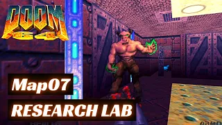 Doom 64 (100%) Walkthrough (Map07: Research Lab)