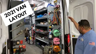 TOUR OF MY HVAC SERVICE VAN!!!!