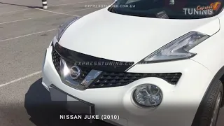 Дефлектор капота Ниссан Жук. Мухобойка на капот Nissan Juke. Tuning. Тюнинг обзор.