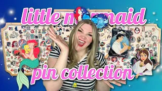 My ENTIRE Little Mermaid Pin Collection! 🪸🧜‍♀️🐠 Disney Pin Collection