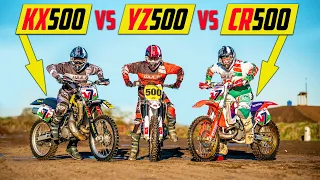 YZ500 vs KX500 vs CR500 | Hot Lap Shoot Out!