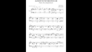 Almost is Never Enough by Ariana Grande & Nathan Sykes - Piano Accompaniment + SHEETS