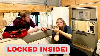 We Got LOCKED INSIDE our Truck Camper! Our WORST NIGHT YET Living Full Time in our Four Wheel Camper