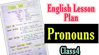 English Lesson Plan for Jbt/D.el.ed-- Pronouns -- Class4 || Lesson Plan 17 || An aspirant!