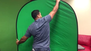 How to fold a portable green screen -SIMPLE!