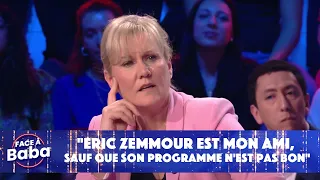 "Eric Zemmour est mon ami, sauf que son programme n'est pas bon" confie Nadine Morano