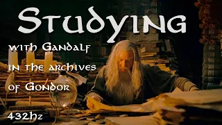 MIDDLE EARTH MUSICAL SOUND  |  Studying With Gandalf | 432Hz | ASMR