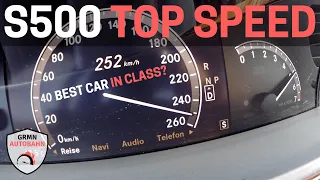 Mercedes-Benz S500 387 HP W221 | WOW! Listen To THIS V8 - AUTOBAHN Acceleration TOP SPEED