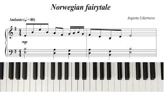 Norwegian fairytale - Piano Tutorial - Yamaha DGX-670