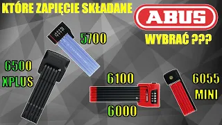 ABUS BORDO 5700, 6000, 6050 LITE,  6055 MINI, 6100C, 6500 GRANIT X-Plus // SKŁADANE ZABEZPIECZENIA