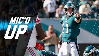 Carson Wentz Mic'd Up vs. Giants "I'll Give Him My Game Check If He Makes This Kick" | NFL Sound FX