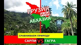 Сарпи и Гагра | Сравниваем природу 🌻 Грузия или Абхазия - что лучше?