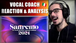 SANREMO 2024 // REACTION & ANALISI by Vocal Coach (parte 2)