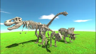 Skeletons team vs every faction -Animal Revolt Battle Simulator