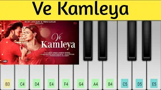 Ve Kamleya - Piano Tutorial | Ve Kamleya Piano Cover | Ranveer,  Alia | sTar FLM WB