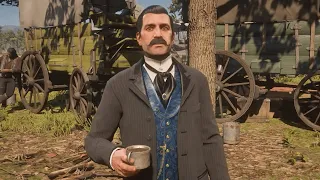 If Arthur visits Trelawny in Saint Denis then at the camp he will tell Arthur this