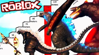 ALL GODZILLA KAIJU SIZE COMPARISONS (roblox)