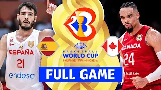 Spain v Canada | Full Basketball Game | FIBA Basketball World Cup 2023