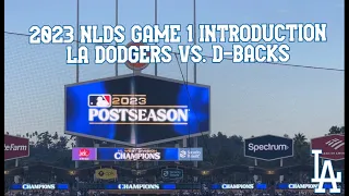 2023 NLDS GAME 1 LA DODGERS VS. ARIZONA D-BACKS INTRODUCTIONS! | 2023 MLB Postseason