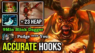 HOW TO 100% WIN OFFLANE PUDGE IN 7.27 Crazy Accurate Hooks with +1 Flesh Heap Per Min DotA 2